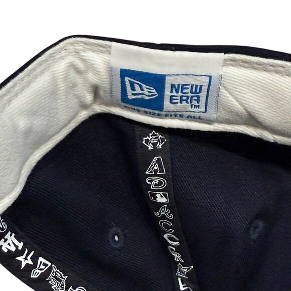 New York Yankees Strapback Cap Hat Navy Blue MLB Genuine Merchandise One Sz NEW - Picture 10 of 11